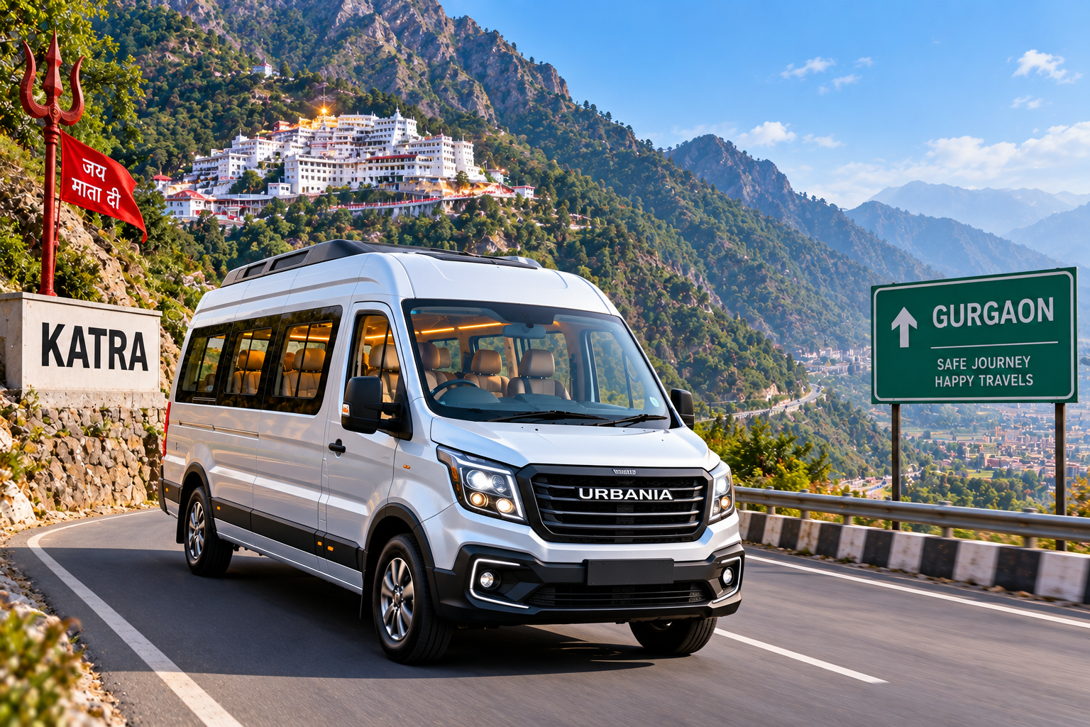 Luxury Van Hire from Gurgaon to Katra